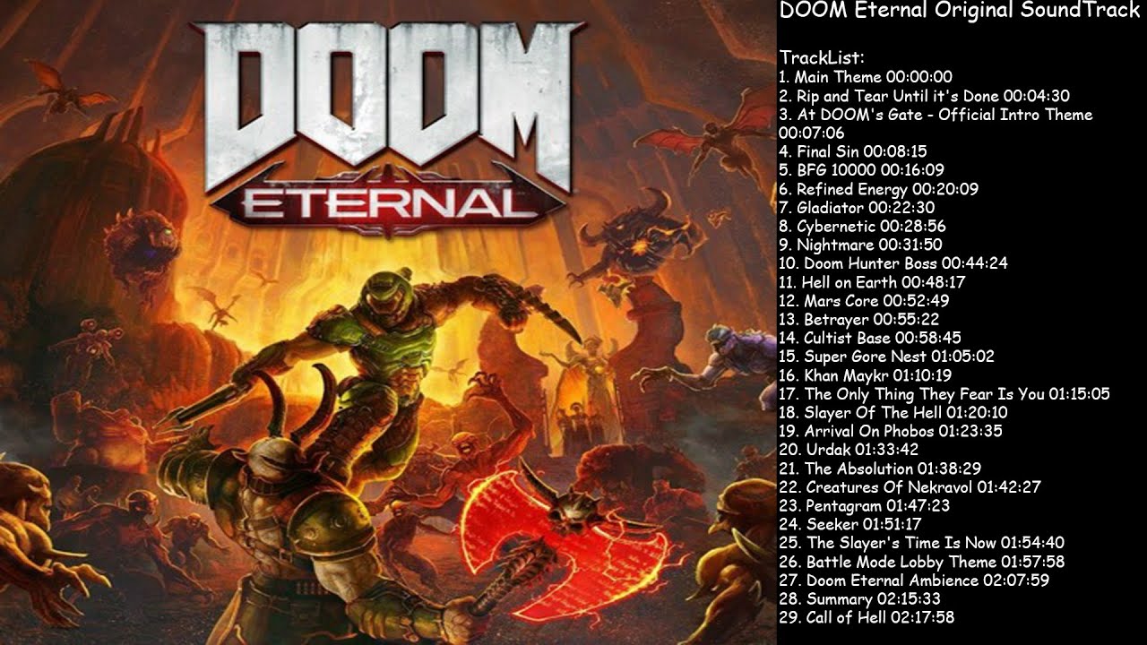 Музыка из игры doom. Дум Этернал ОСТ. Doom Eternal Soundtrack. Doom альбом.