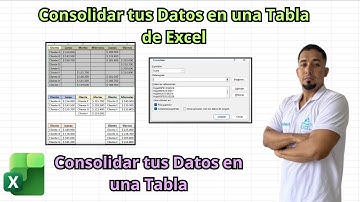 Aprende la Mejor Forma de Consolidar tus Datos en una Tabla de Excel #sepamosexcel #excelsepamos