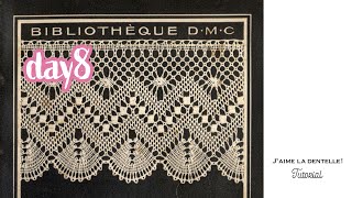 【作業配信】レースデザイン講座＆100年前のテキストでボビンレースを織る（8日目）