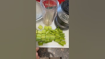 Celery juice 7 days detox easy with blender. nước ép cần tây dễ làm