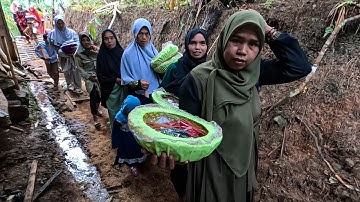 Uniknya Pernikahan Di Desa, Akses Jalan Becek Dan Sempit Tetap Semangat Antar Pengantin Di Garut