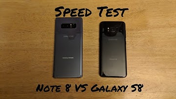 Samsung Galaxy Note 8 VS Samsung Galaxy S8 Speed Test