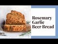 Rosemary Garlic Beer Bread | Easy Vegan Bread Recipe (No Yeast!)