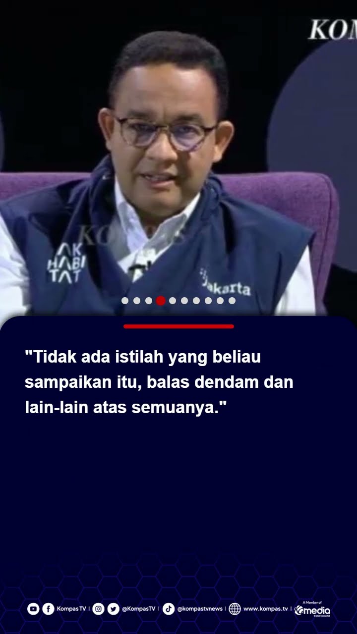 Anies Yakin Tak akan Dikriminalisasi, Singgung Ucapan Prabowo Tak ada Balas Dendam #anies #prabowo