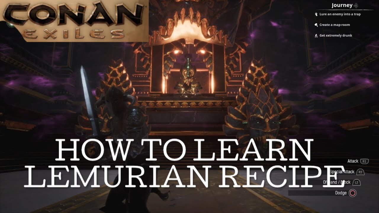CONAN EXILES WITCH QUEEN LOCATION AND HOW TO LEARN LEMURIAN RECIPE