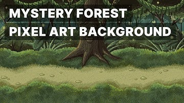 Mystery Forest with our Parallax Pixel Art Background