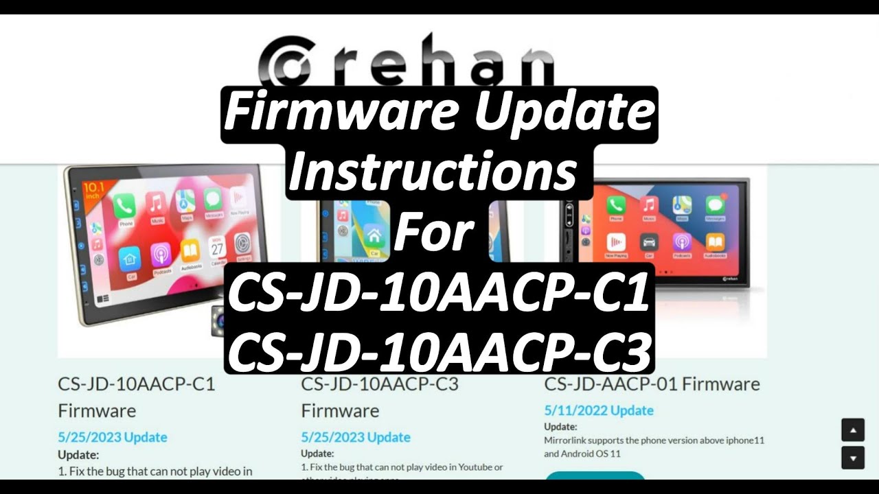 Firmware Update Instruction (For model CS-JD-10AACP-C1/CS-JD-10AACP-C3)