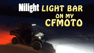Nilight Light Bar on my CFMOTO Uforce ~ Installation by The Cook Family Homestead 1,854 views 3 months ago 9 minutes, 15 seconds