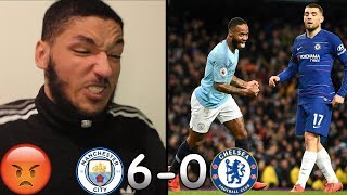 Raging to man city 6-0 chelsea | vs reaction