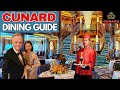 Complete dining guide for cunard 2024 including the new queen anne and queen mary 2