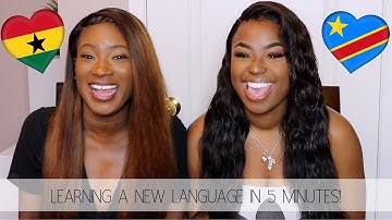 LEARNING TWI AND LINGALA IN 5 MINUTES! | Ghana & Congo 📚📖