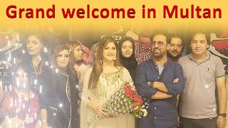 Grand welcome in Multan