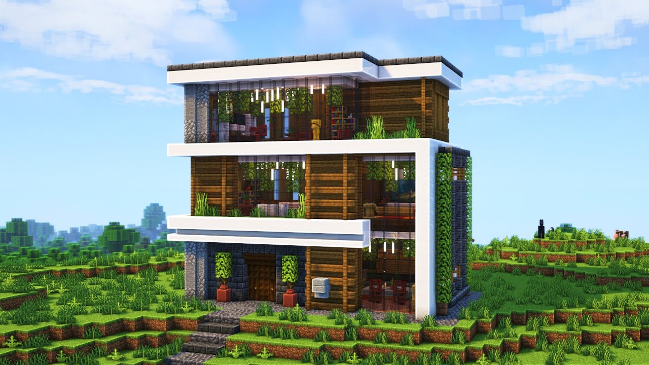 Minecraft | How to build a Modern House