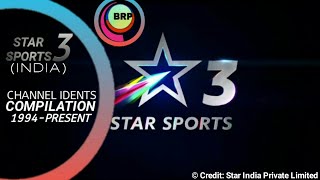 Star Sports 3(Formally as channel 'V' India) Idents (1994-2018)