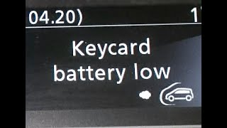 Рено гранд Сценик 3, Меган 3 Keycard battery low (Села батарейка в чип карте)