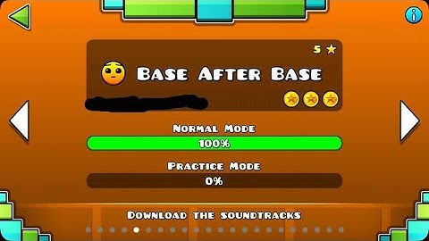 Geometry Dash - Level 5: Base After Base 100% Complete (All Coins)