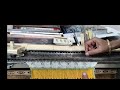 how to knit scalloped border on knitting machine/ scalloped border kaise banaye@snaopygirls02#design