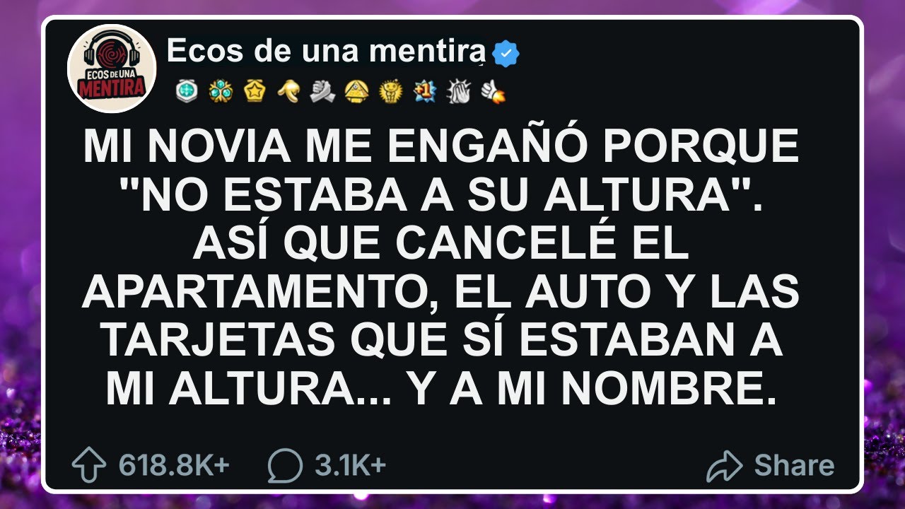 Mi novia me engañó porque 