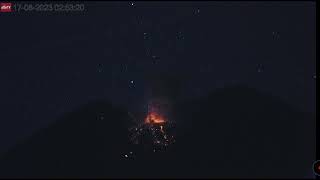 Aug 16Th 2023, Semeru Volcano Explosion And Meteor