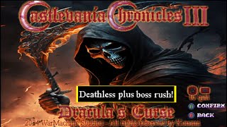 Castlevania Chronicles III  Dracula's Curse (PC)  Deathless Plus Boss Rush