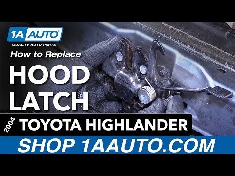 How to Replace Hood Latch 04-05 Toyota Highlander