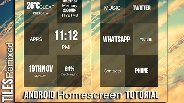 Tiles Remixed - Android Homescreen Tutorial