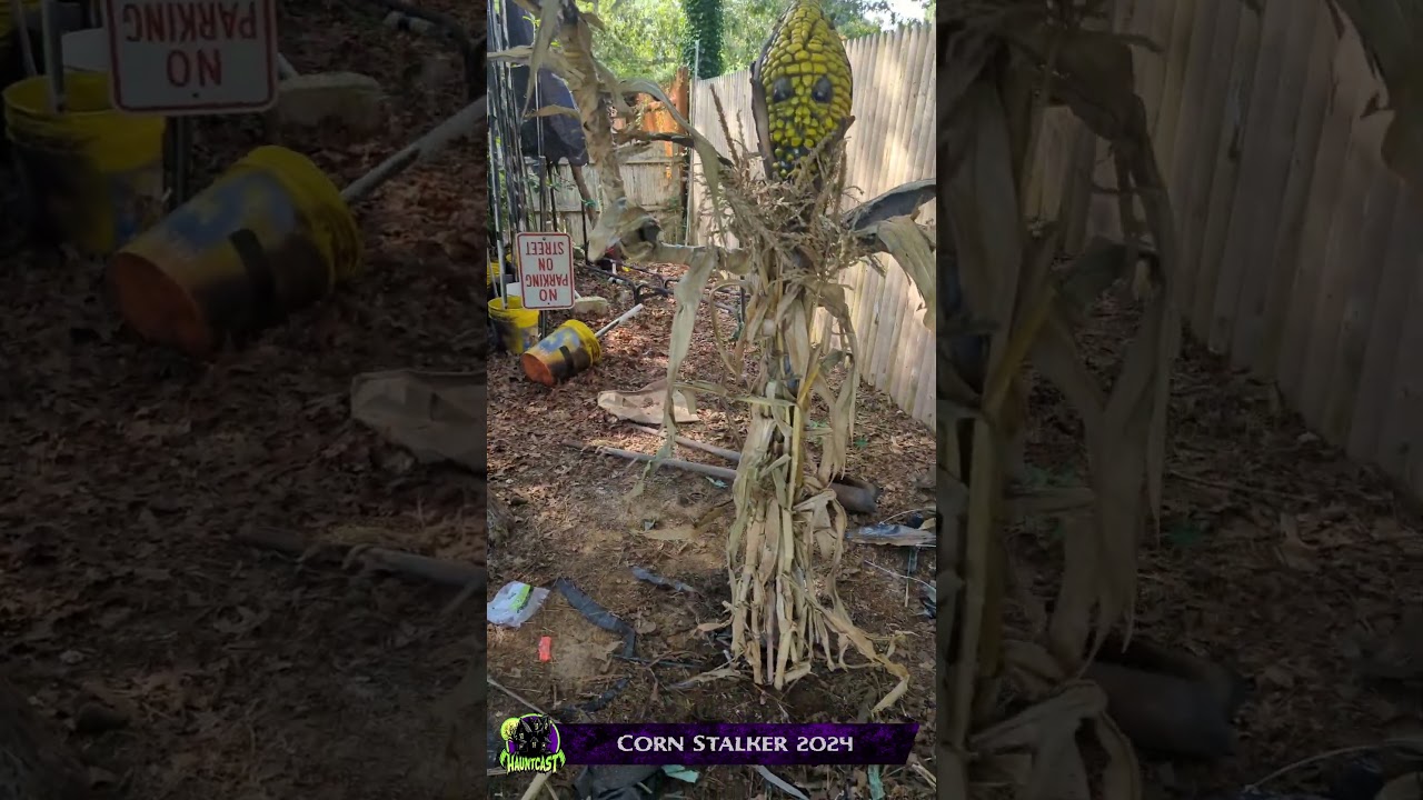 The Corn Stalker Halloween Prop 2024 Village Mire Yard Haunt #homehaunt #yardhaunt #halloween