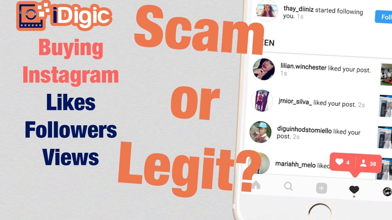 iDigic Review (SCAM?) - Buying Instagram followers, likes ... - 1280 x 720 jpeg 116kB