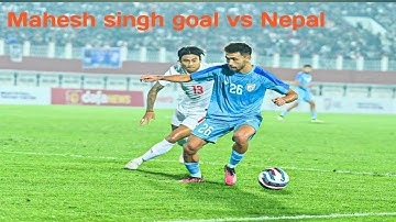 Mahesh singh goal 🇮🇳 vs Nepal , Football India #football #indian #indianfootball