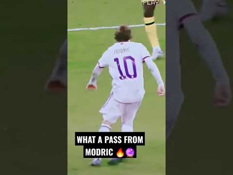 WHAT A PASS FROM MODRIC🇭🇷 🔥🔮 #shorts #realmadrid #chelsea  #championsleague