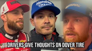 Ross Chastain, Kyle Larson, Chris Buescher Share Their Thoughts On Dover, Tire Wear