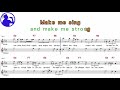 ABBA - Andante andante  karaoke version sheet music for players,chorus added(Ye karaoke)