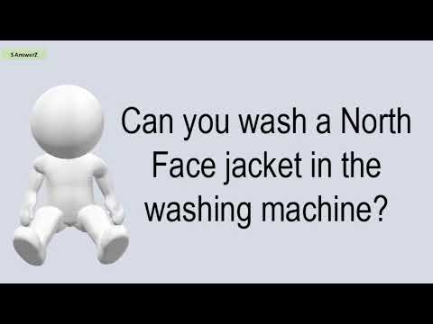 can you wash a north face jacket in the washing machine