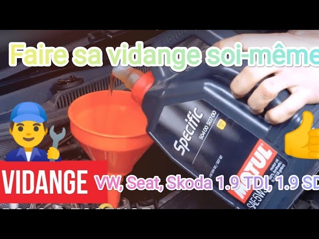 👨‍🔧Comment faire sa vidange moteur Volkswagen, Audi, Seat, Skoda...Moteur  TDI, SDI 👍