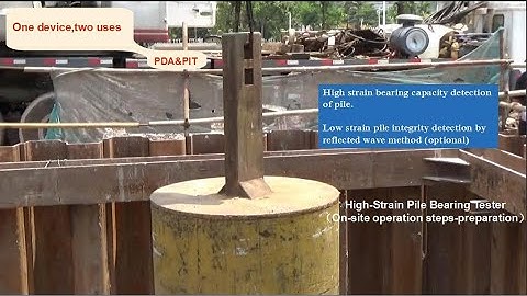 RSM-PDT(B) High-Strain Pile Bearing Tester （On-site operation steps-preparation）