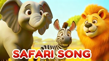 Safari Song for Kids | Learn Safari Animal Names & Sounds with Woofie