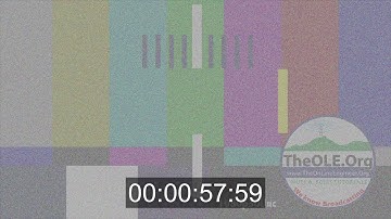 Video Test Clip - Time Code With Audio and Noise