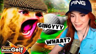 PEANUT Never Been So ANGRY At GINGY (hilarious) | Super Battle Golf