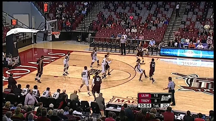 01/10/2013 ULM vs Troy MBB Highlights