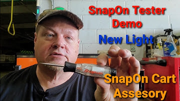 SnapOn Service Cart Upgrade, SnapOn Light and SnapOn Electrical Tester Demo