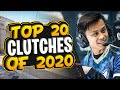 CS:GO PRO TOP 20 CLUTCHES OF 2020!