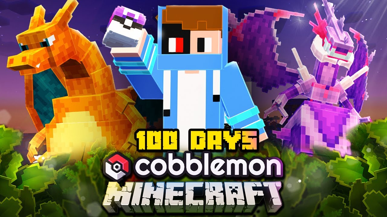 I Survived 100 Days in POKEMON World in Minecraft! - YouTube
