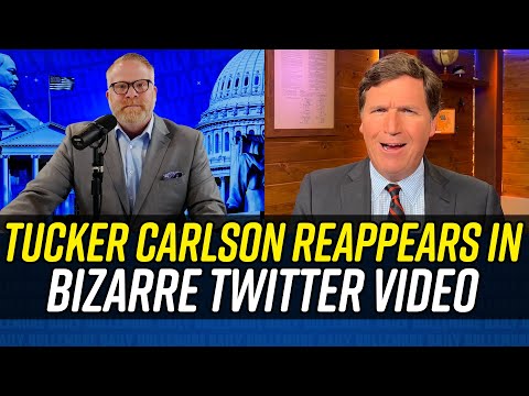 Tucker Carlson Pops His Head Back Up in Twitter Video!