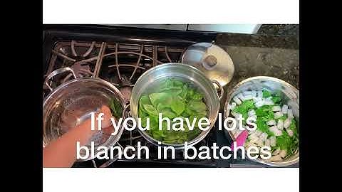 How to Blanch Basil