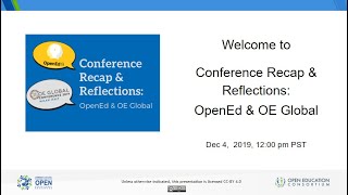 Conference Recap and Reflections: OpenEd & OE Global