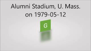 Famous Alumni Stadium, U  Mass  on 1979 05 12 Wealth