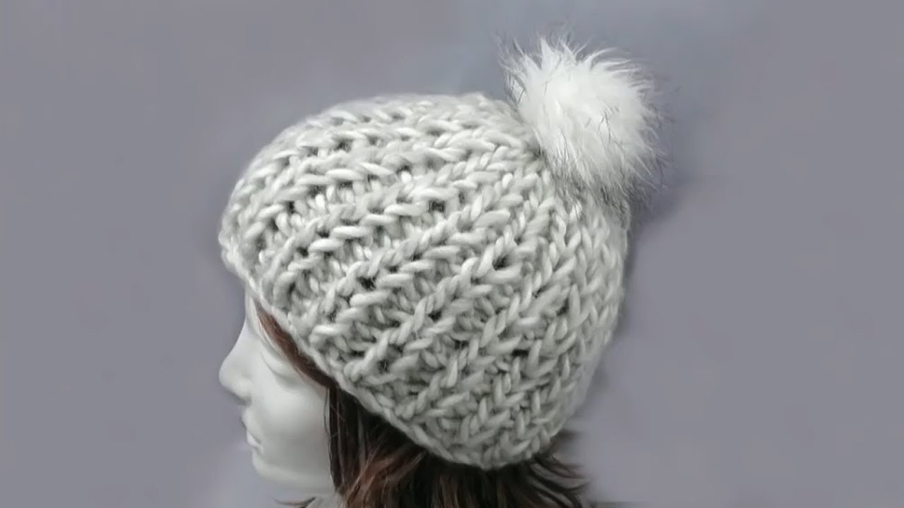 Knooking — Шляпа с узором бриошь — Grande Wool Junghans