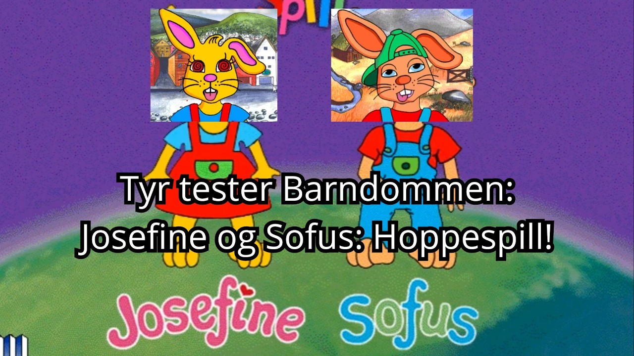 tyr-spiller-barndommen-sin-josefine-og-sofus-hoppespill-youtube