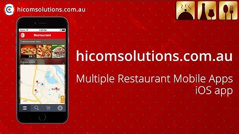 Multiple Restaurants ios app source code for sale