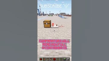 How to read a SIGNAL from a CONTAINER with COMPARATORS! | Redstone with PsiVolt #minecraft #redstone